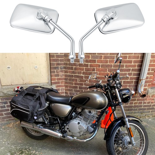 Paar chrom motorrad spiegel - 1,